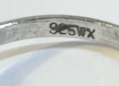 Vintage 925 Sterling Silver Peace Sign Ring Size 6 3/4