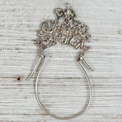 VINTAGE STERLING SILVER GRANDMOTHER CHARM HOLDER 925 PENDANT PRETTY