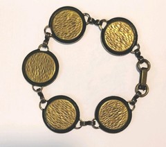 Vintage Mercury Dime 5 Coin Bracelet 90% Silver Encased In Brass 1926 to 1943