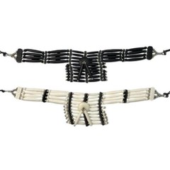 Native Style Adjustable Bone Choker Necklaces