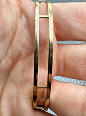 Van Dell 1/20 12k Gold Filled Flower Floral Bangle Bracelet Vtg Gorgeous Read!