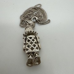 Vintage Articulate Clown Pendant With 18 In Chain Included Both 925 SS Adorable