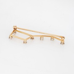 Vintage Big Dipper Diamond Brooch 14k Gold Celestial Stars Fine Jewelry