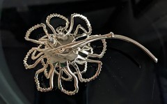 Vtg 1968 SARAH COVENTRY Allusion Brooch Pin AB Rhinestones Floral Brooch Jewelry