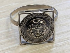 Vintage men’s ring sterling silver 925 Size 11 Weight 3.38 g. Medusa Gorgon.