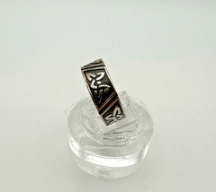 Vintage Mexico .925 Sterling Silver Modernist Ring Size 11.25