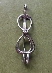 Silver Tone Heart Cage Hinged Pendant 1/2″ Fashion Jewelry