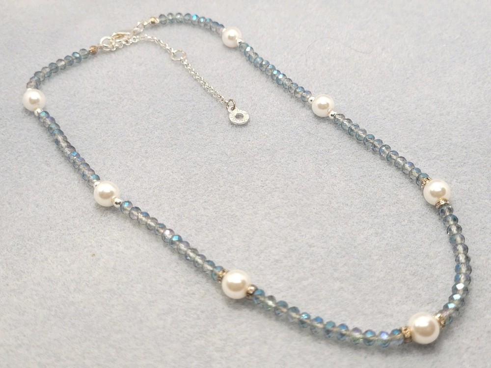 ANNE KLEIN AB Beads Faux Pearl Necklace 16in.