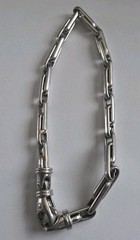 1980s Italian 14K white gold paperclip bracelet, 7.5″ Men’s Lobster Clasp – 9.5g