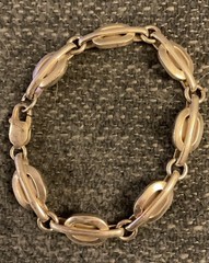 Vintage Heavy Sterling Silver Oval Link Bracelet 31+ grams