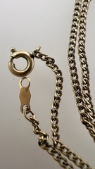 Vintage 1/20 12K Gold Filled Curb Chain Necklace 24-inch