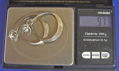 AGE Anna Greta Eker 925 Sterling Silver Vintage Norway Modernist Dangle Earrings