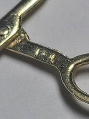 5.50 14K SOLID YELLOW GOLD, 6 14K Charms and one heavy charm holder