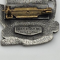 Vintage Birds And Blooms Watercan Flower Brooch Limited Edition 1999