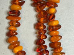 NATURAL OLD ANTIQUE YELLOW BUTTERSCOTCH BALTIC AMBER BRACELET 35,5 gr