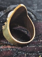 Gold Plated Rose Quartz Ring 03Rg