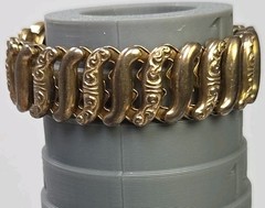 Vintage Gold Filled Sterling Pitman & Keeler American Queen Sweet Heart Bracelet