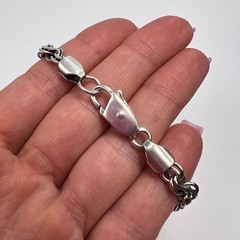 Vintage Sterling Silver 925 Figaro Chain Necklace 55cm 33g Men’s Heavy Estate