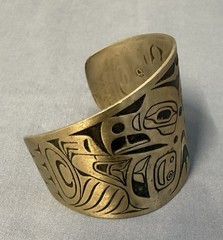 Bell Nickel Silver Cuff Bracelet