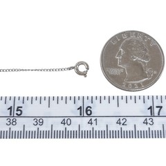 Vintage Sterling Silver 925 | Curb Link Chain Necklace | 16″
