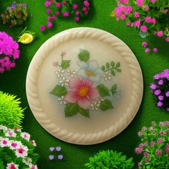 Avon Spring Bouquet Floral Brooch Pin Ceramic Flower Cottage Garden Porcelain