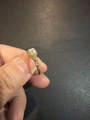 Antique BELAIS 10K GOLD DIAMOND RING SIZE: 6.5