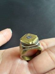 Vintage Moroccan Tuareg Brass Ring Berber Sahara Handmade Ring Brass Size 7 US
