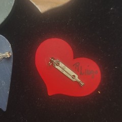 Vintage Heart Brooch Lot Mixed Materials And Styles