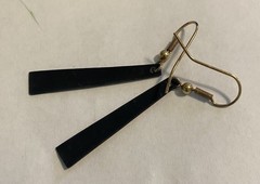 Toledo damascene 24kt gold inlay bracelet and earring set