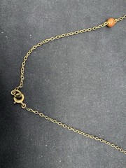 Antique Czech Brass and Glass Necklace