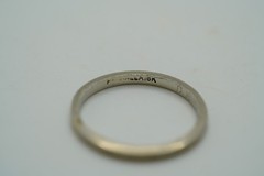 Antique 1926 18k White Gold Ring Band Size 6 1.55g
