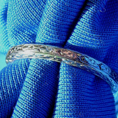 ORIGINAL Art Deco Wedding Band 18K WHITE GOLD Antique Anniversary Ring Size 6.5