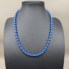 Vintage Blue Beaded Necklace Lot Something Blue Wedding Bridal Layering 18 32in