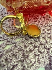1975 Avon French Flowers Locket Ring • Goldtone • Hinged Poison Ring • Size 5