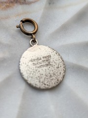 Vintage Hermès Paris “Sellier” Round Charm / Pendant