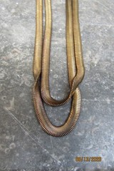 vintage copper tone double ladies necklace herringbone