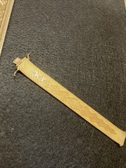 Vintage De Cesare 18K Gold Plated Mesh Bracelet Mens Woman’s Jewelry
