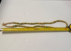 African Trade Beads Vintage Sand Cast Glass Handmade Authentic Necklace Collect