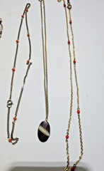 Vintage Lot 12 Costume Jewelry Pendants with Chains Unique Assortment! NICE!