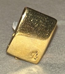 Vintage Ralph Lauren RLL Gold Clip Earrings Rectangle Minimalist 0.75”