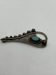 Vintage MCM Paul Miller Sterling Silver and Turquoise Pendant 1950s-1960s
