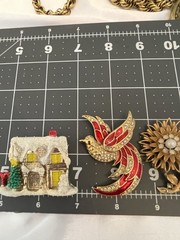 VTG Gold Tone Jewelry Lot ALL SIGNED Napier Marvella Amway AJC Carolee Whiting D