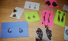Vintage Retro Ear Rings, 1970s, 1980s 1990s, GROUP 1, priced per or the lot