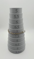 VTG Napier Two-Tone Twisted Snake Chain & Bead Bracelet – 7”