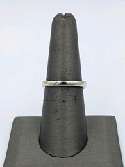 Nevada Silver Mines Vtg Sterling Silver Pearl & White Topaz Bypass 925 Ring Sz 7