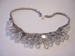 JULIANA Verified DANGLING Crystals & RHINESTONES Necklace PERFECT For The BRIDE
