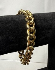 Engravable ID Bracelet SPEIDEL USA Gold Tone 8.5″ Link Bracelet No Box