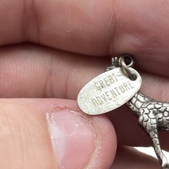 Vintage Sterling Silver Charm Great Adventure Safari Giraffe 4.0g