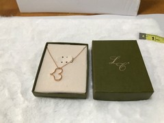 Vintage 1/20 14k Gold Floating Open Heart Necklace with BOX! Sarah Coventry