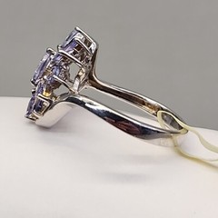 Iolite Ring Violet Lavender Sterling Silver 925 STS JTV Sz 7